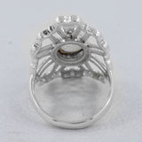 Rainbow Moonstone 925 Sterling Silver Ring