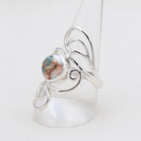Rainbow Moonstone Designer Silver Rings