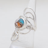 Rainbow Moonstone Designer Silver Rings