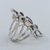 Green Amethyst 925 Sterling Silver Ring