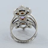 Green Amethyst 925 Sterling Silver Ring