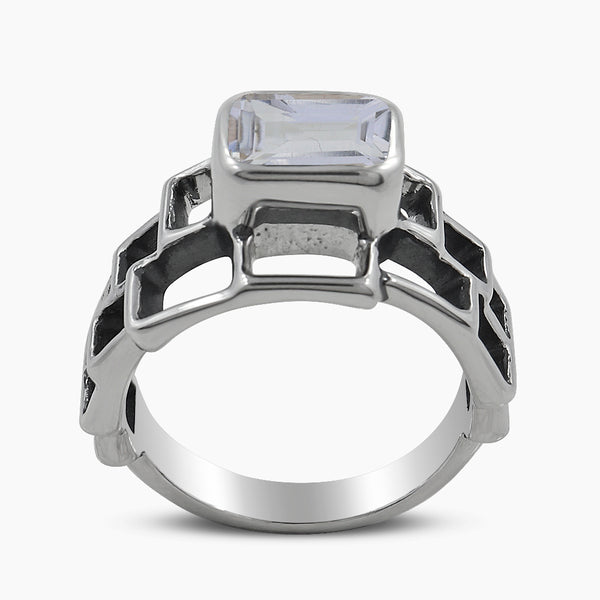 Natural Citrine Silver Rings
