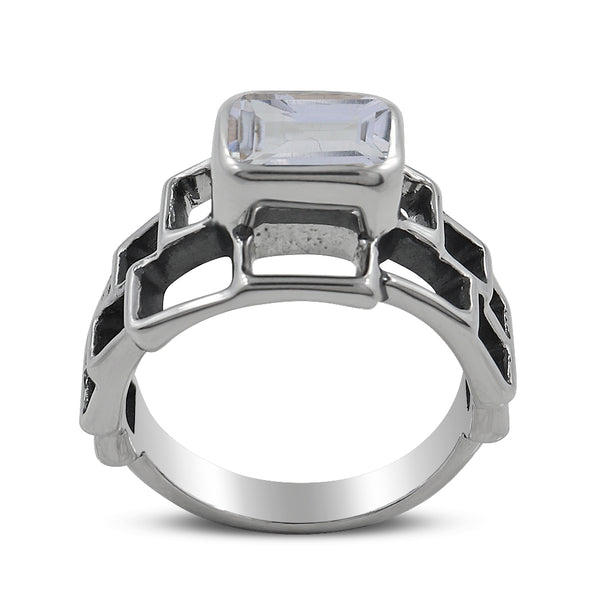 Natural Citrine Silver Ring