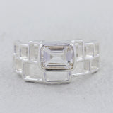 Natural Citrine Silver Rings