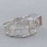 Natural Citrine Silver Rings