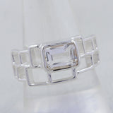 Natural Citrine Silver Rings