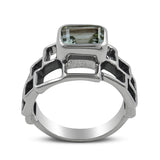 Natural Citrine Silver Rings