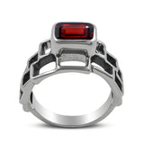 Natural Citrine Silver Rings