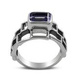 Natural Citrine Silver Rings