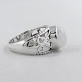 Natural Labradorite Silver Rings