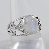 Natural Labradorite Silver Rings