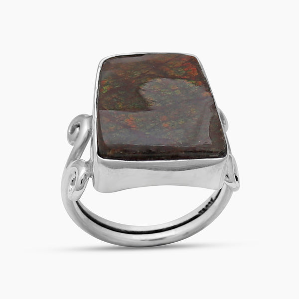 925 Sterling Silver Ammolite Rings