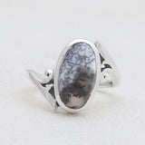 925 Silver Dendritic Opal Rings
