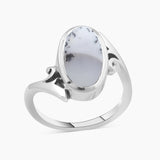 925 Silver Dendritic Opal Rings