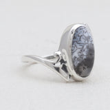 925 Silver Dendritic Opal Rings