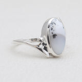 925 Silver Dendritic Opal Rings
