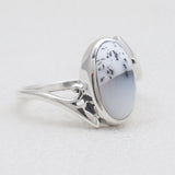 925 Silver Dendritic Opal Rings