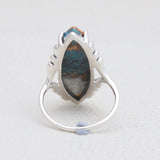 Spiny Oyster Turquoise Silver Rings