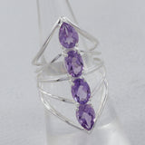 925 Sterling Silver Blue Topaz Ring