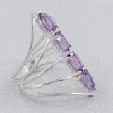 925 Sterling Silver Blue Topaz Ring