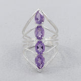 925 Sterling Silver Blue Topaz Ring