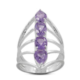 925 Sterling Silver Blue Topaz Ring