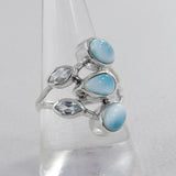 Natural Labradorite Silver Ring