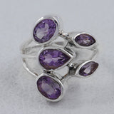 Natural Labradorite Silver Ring