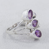 Natural Labradorite Silver Ring