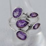 Natural Labradorite Silver Ring