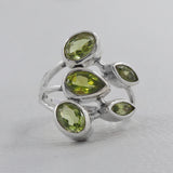 Natural Labradorite Silver Ring