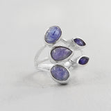 Natural Labradorite Silver Ring