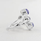 Natural Labradorite Silver Ring