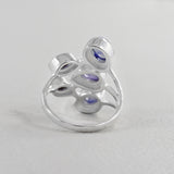 Natural Labradorite Silver Ring