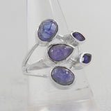 Natural Labradorite Silver Ring