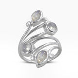 Larimar Designer Silver Rings
