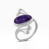 Natural Dendritic Opal Silver Rings