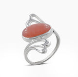 Natural Dendritic Opal Silver Rings