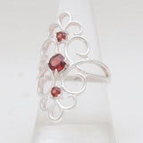 Iolite Gesmtone Silver Womens Rings