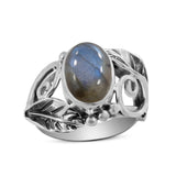 Larimar Silver Rings