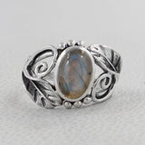 Larimar Silver Rings