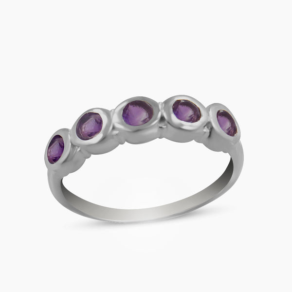 925 Sterling Silver Amethyst Rings