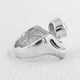 Natural Labradorite Silver Ring