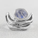 Natural Labradorite Silver Ring
