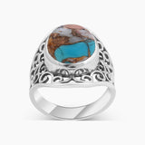 925 Sterling Silver Larimar Rings