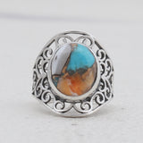 925 Sterling Silver Larimar Rings