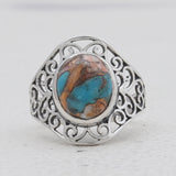 925 Sterling Silver Larimar Rings
