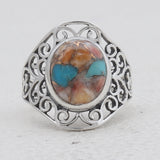 925 Sterling Silver Larimar Rings