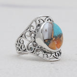 925 Sterling Silver Larimar Rings