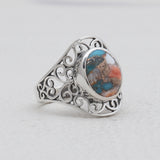 925 Sterling Silver Larimar Rings
